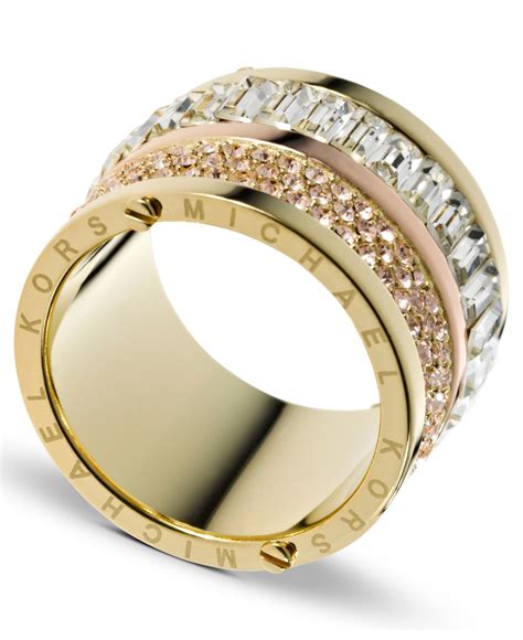 michael kors est 1981 gold ring|Michael Kors Rings .